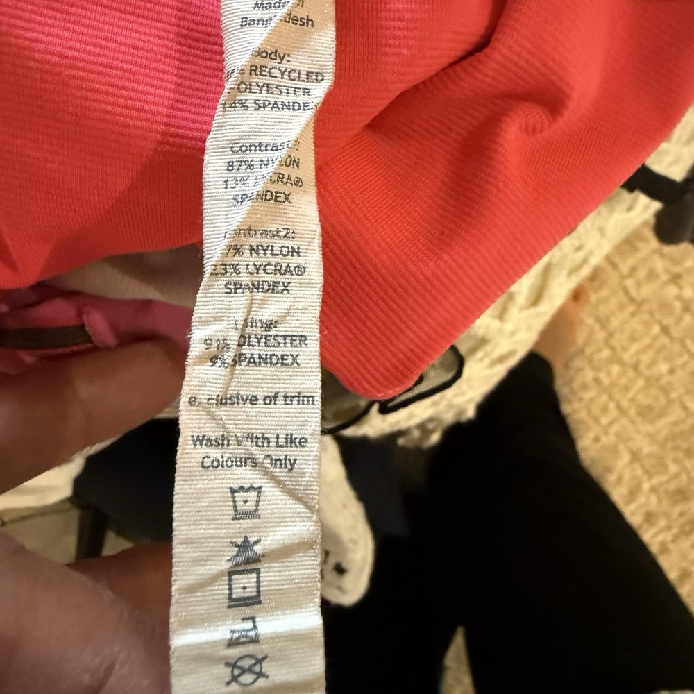 Lululemon‎ Run Speed Short Naked Seam Gray Pink Size 6 Wee Stripe Tiny Spot ✔️🤳 - Picture 7 of 10